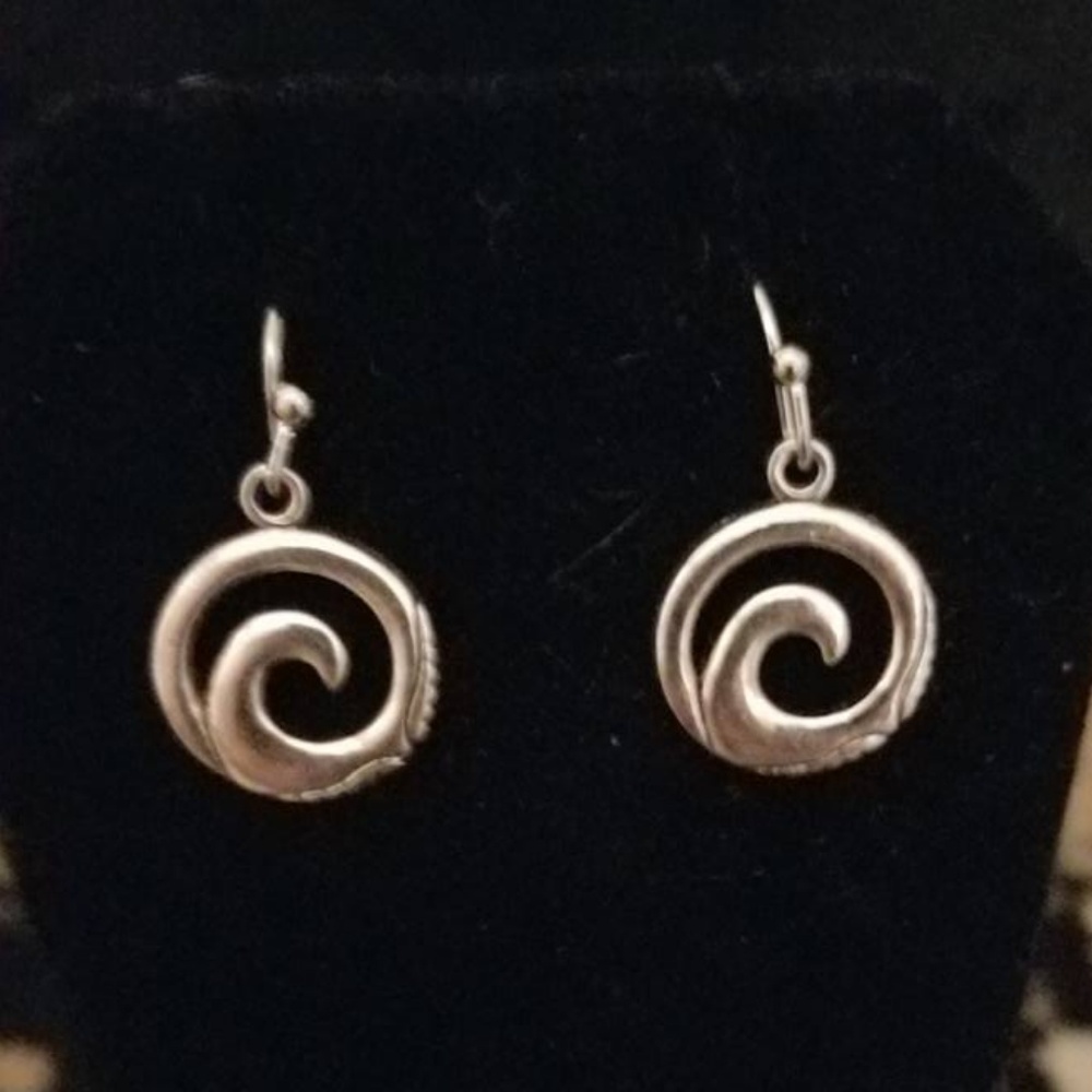 Silver Wave Earrings